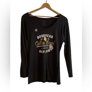 Blue 84 Baylor Football Cotton Bowl Long Sleeve Black Tshirt Size XL